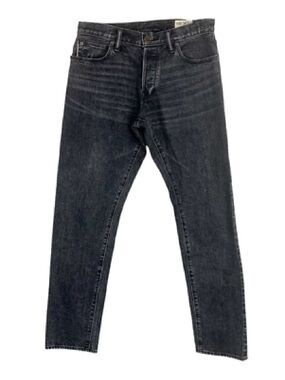 Todd Snyder Slim Skinny Black Washed Men's Jeans Selvedge Stretch 31/30